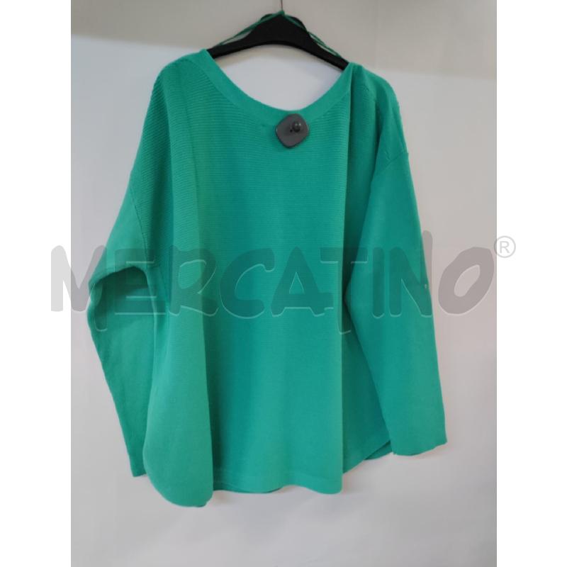 MAGLIA DONNA FIORELLA RUBINO VERDE PAIETTE | Mercatino dell'Usato Acerra 2