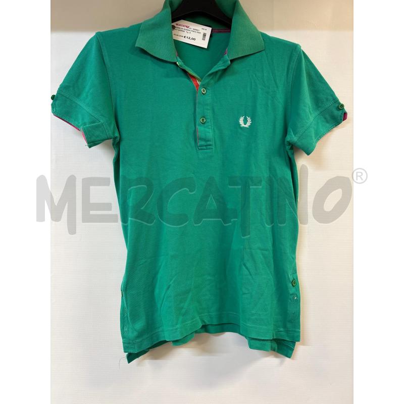 MAGLIA DONNA FRED PERRY VERDE | Mercatino dell'Usato Acerra 1
