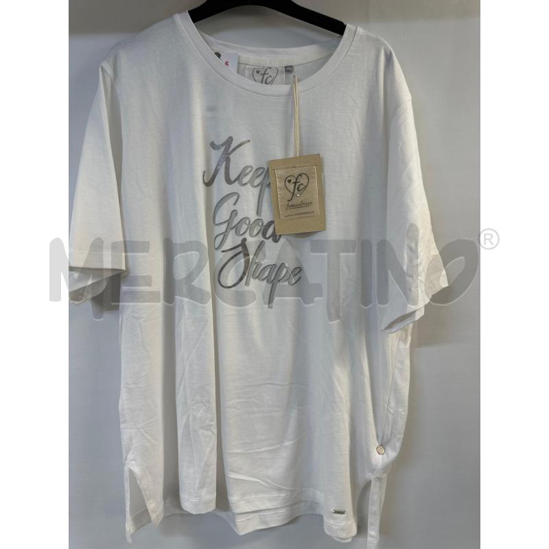 MAGLIA DONNA FUORICLASSE BIANCO | Mercatino dell'Usato Acerra 1