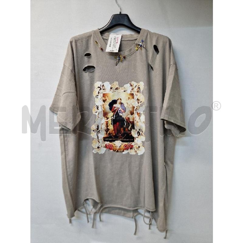 MAGLIA DONNA GRIGIO STAMPA DONNA IAM | Mercatino dell'Usato Acerra 1