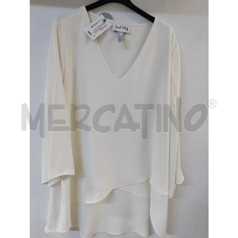 MAGLIA DONNA JOSEPH RIBKOFF BIANCO | Mercatino dell'Usato Acerra 1