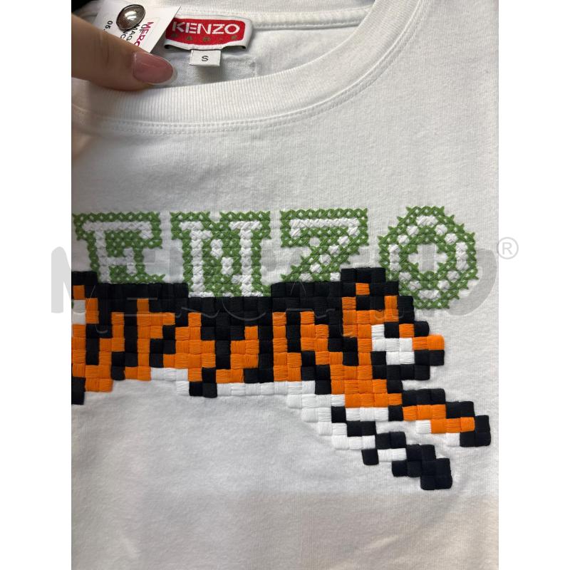 MAGLIA DONNA KENZO BIANCO VERDE ARANCIONE | Mercatino dell'Usato Acerra 2