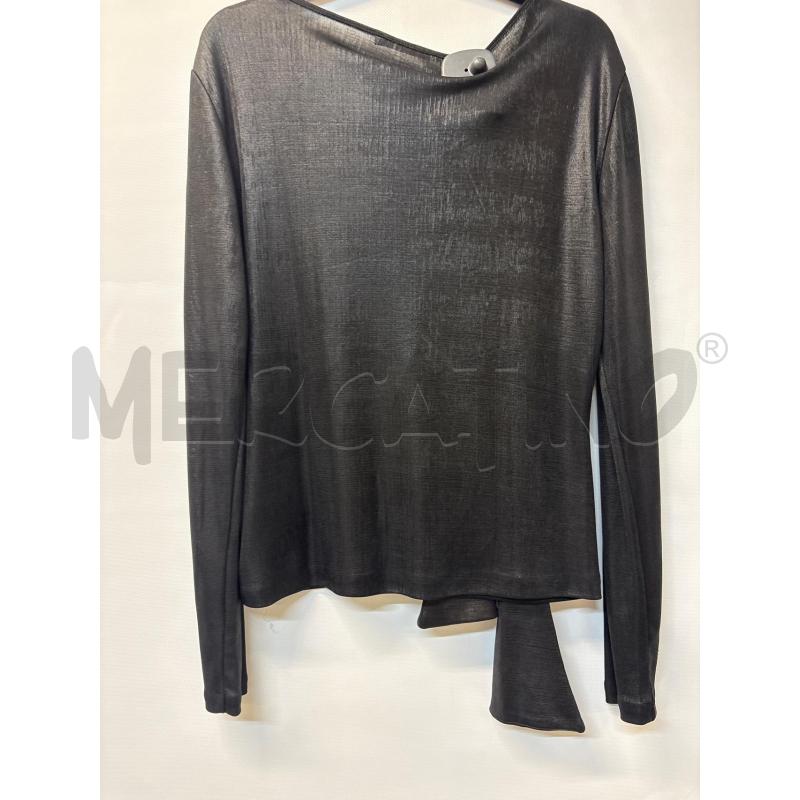 MAGLIA DONNA LAURA BIAGIOTTI NERA LUCIDA | Mercatino dell'Usato Acerra 2