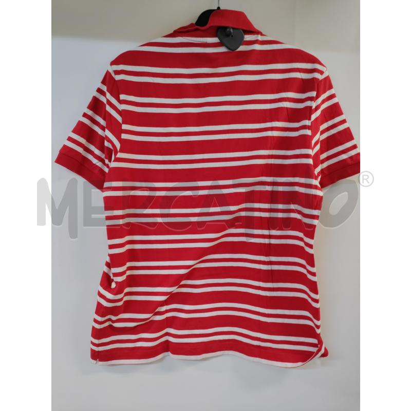 MAGLIA DONNA LA COSTE RIGHE ROSSO BIANCO | Mercatino dell'Usato Acerra 2