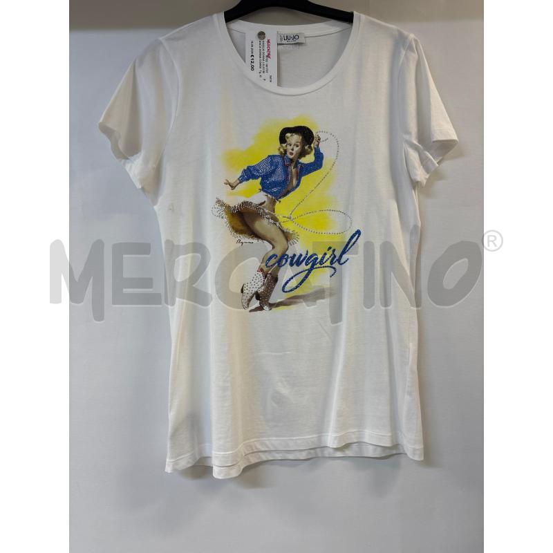 MAGLIA DONNA LIUJO BIANCA DONNA COWGIRL | Mercatino dell'Usato Acerra 1