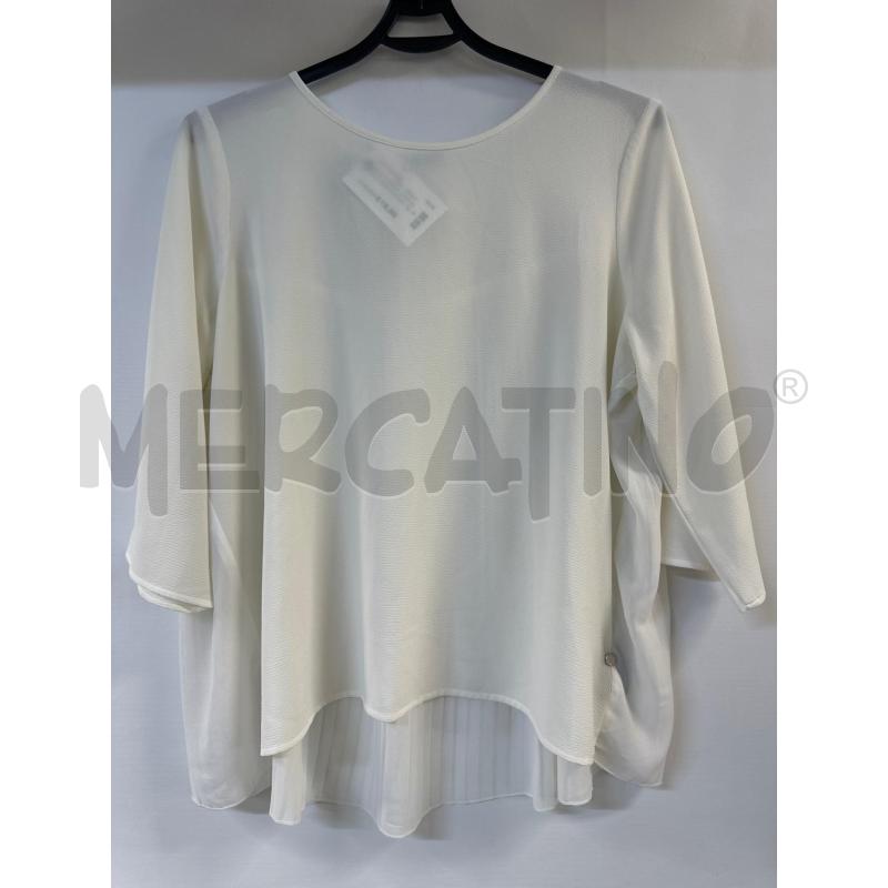 MAGLIA DONNA LIUJO BIANCA SEMITRASPARENTE | Mercatino dell'Usato Acerra 1
