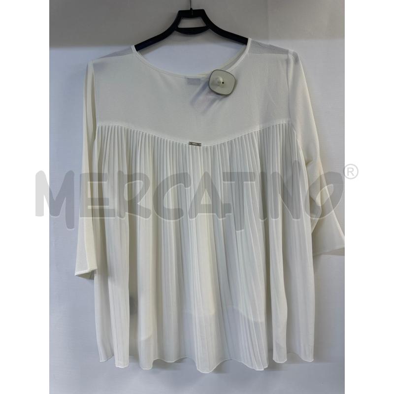MAGLIA DONNA LIUJO BIANCA SEMITRASPARENTE | Mercatino dell'Usato Acerra 2
