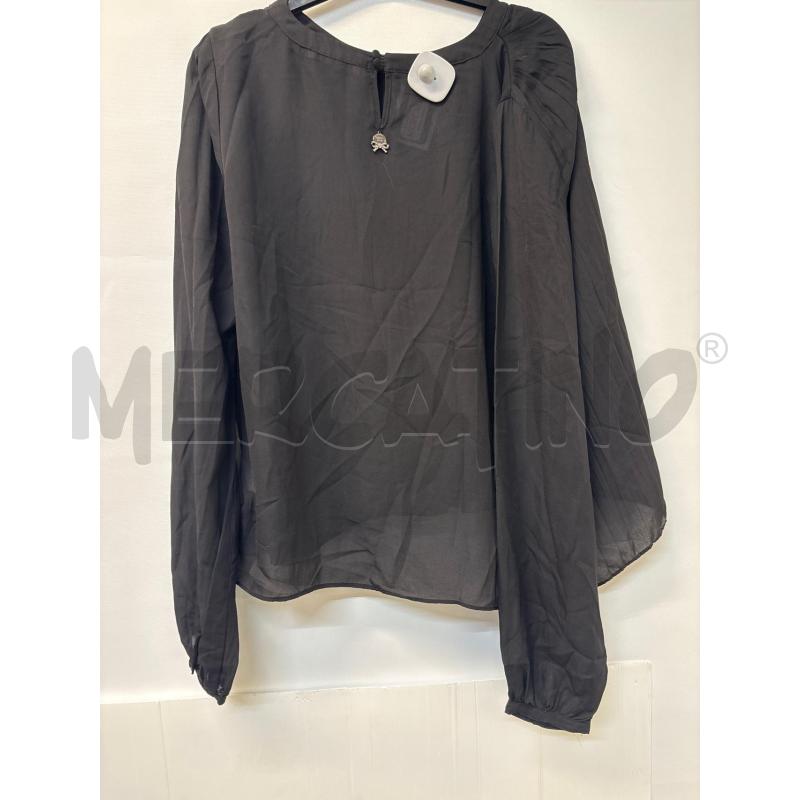 MAGLIA DONNA LIUJO NERO PLISSETTATA | Mercatino dell'Usato Acerra 2