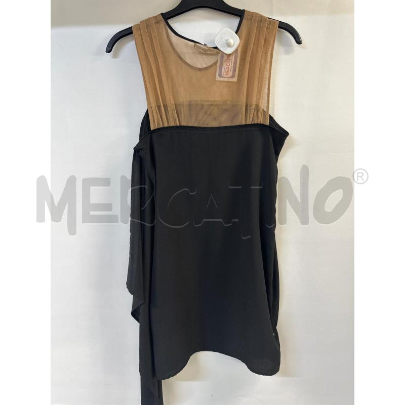 MAGLIA DONNA LIUJO SMANICATA NERO VELATA MARRONE | Mercatino dell'Usato Acerra 2