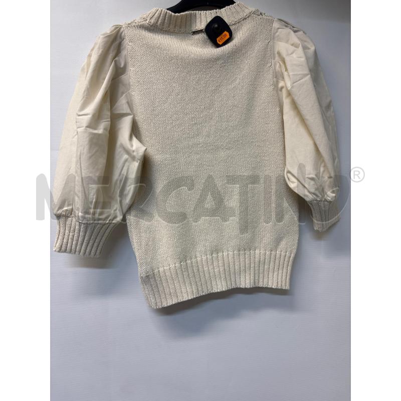 MAGLIA DONNA LIU JO MILANO BEIGE FILO TRAFORATO | Mercatino dell'Usato Acerra 2