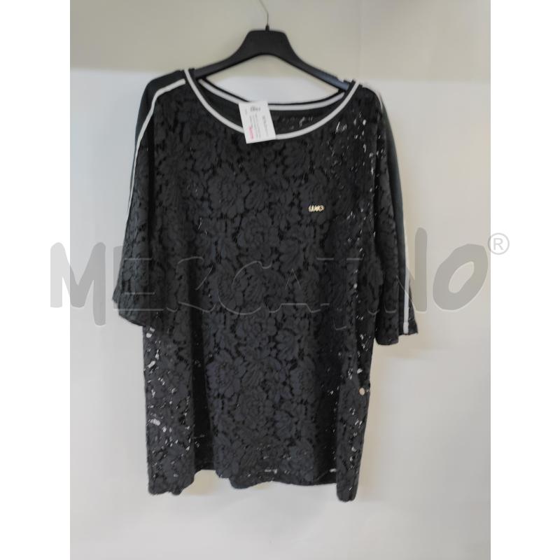 MAGLIA DONNA LIU-JO NERO MERLETTO | Mercatino dell'Usato Acerra 1