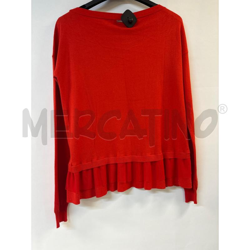 MAGLIA DONNA LIU JO ROSSO MANICA LUNGA | Mercatino dell'Usato Acerra 2