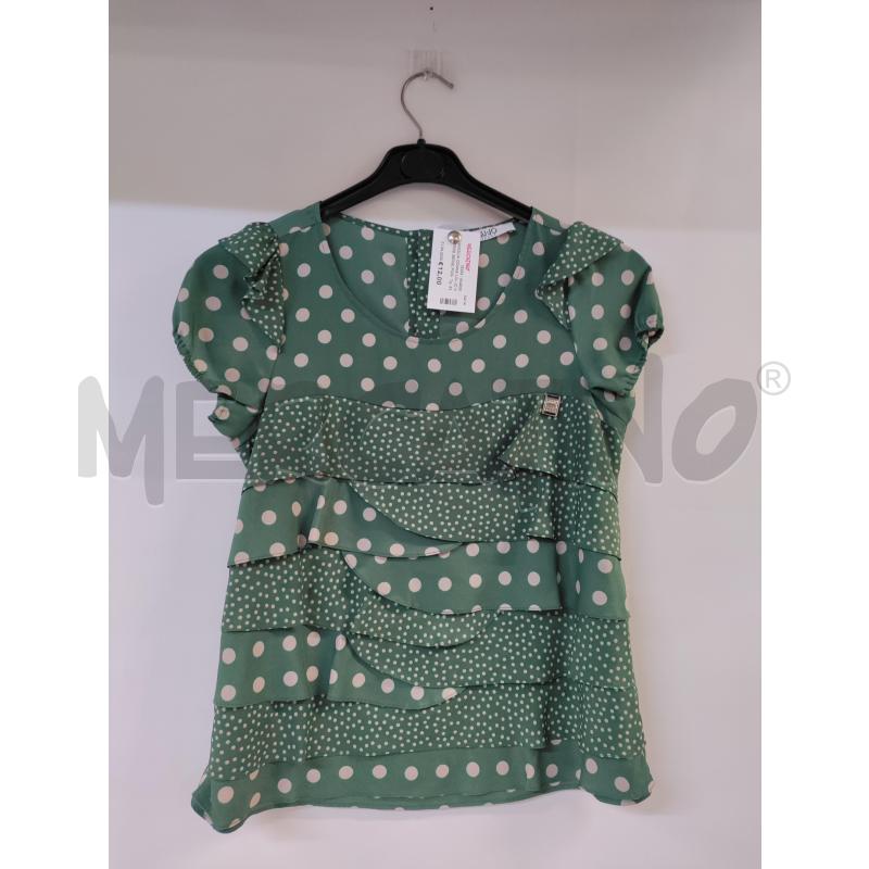 MAGLIA DONNA LIU-JO VERDE BEIGE POIS | Mercatino dell'Usato Acerra 1