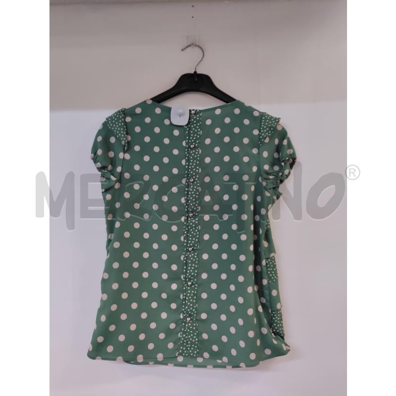 MAGLIA DONNA LIU-JO VERDE BEIGE POIS | Mercatino dell'Usato Acerra 2
