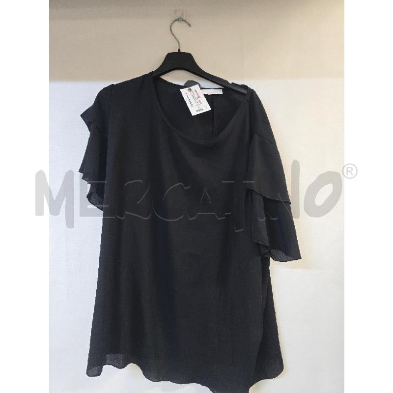 MAGLIA DONNA LIZALU NERO DOPPIA SPALLA | Mercatino dell'Usato Acerra 1