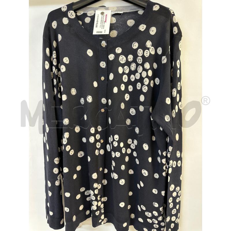 MAGLIA DONNA LUISA VIOLA BLU BIANCO | Mercatino dell'Usato Acerra 1
