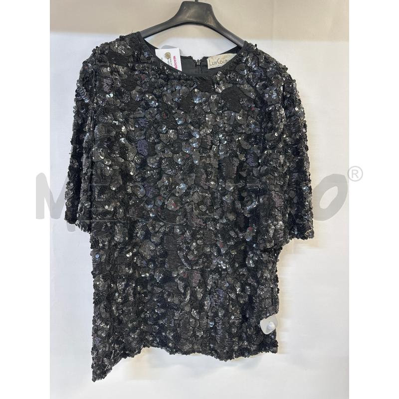 MAGLIA DONNA LUXCOUTURE NERO PAIETTE | Mercatino dell'Usato Acerra 1