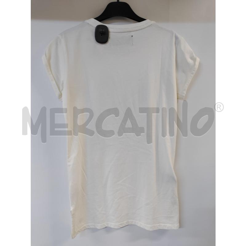 MAGLIA DONNA MAISON ESPIN BIANCO CUORE GRIGIO | Mercatino dell'Usato Acerra 2