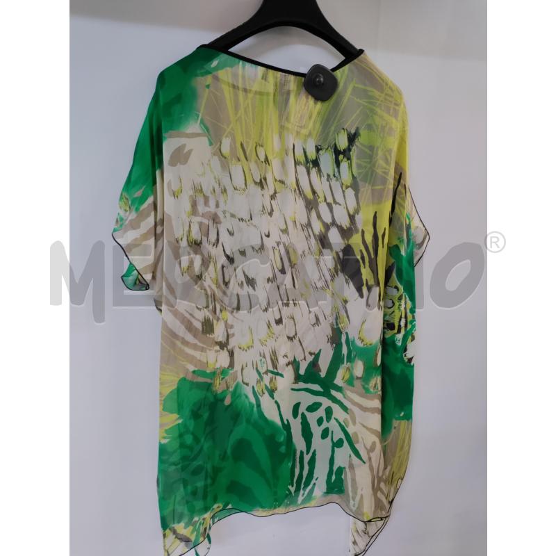 MAGLIA DONNA MARIA PALMIERI VERDE GIALLO BIANCO | Mercatino dell'Usato Acerra 2