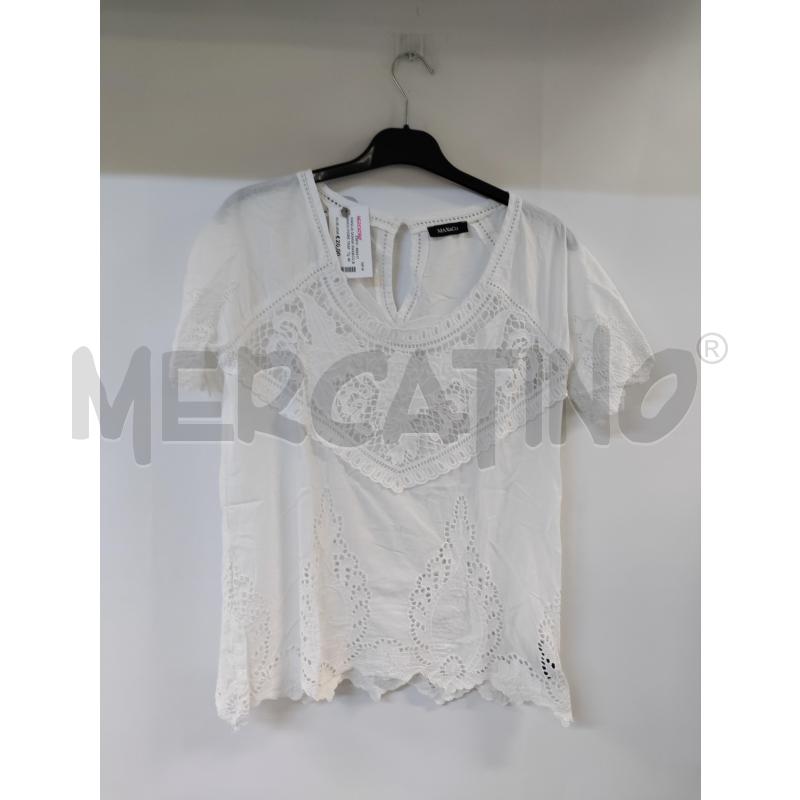 MAGLIA DONNA MAX&CO BIANCO FIORE TRAFORATO | Mercatino dell'Usato Acerra 1