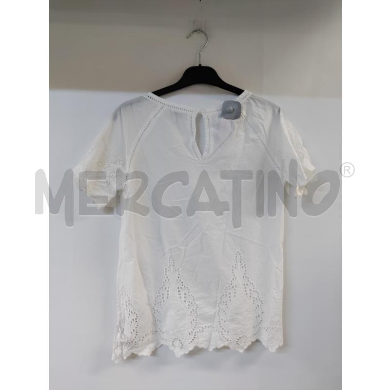 MAGLIA DONNA MAX&CO BIANCO FIORE TRAFORATO | Mercatino dell'Usato Acerra 2