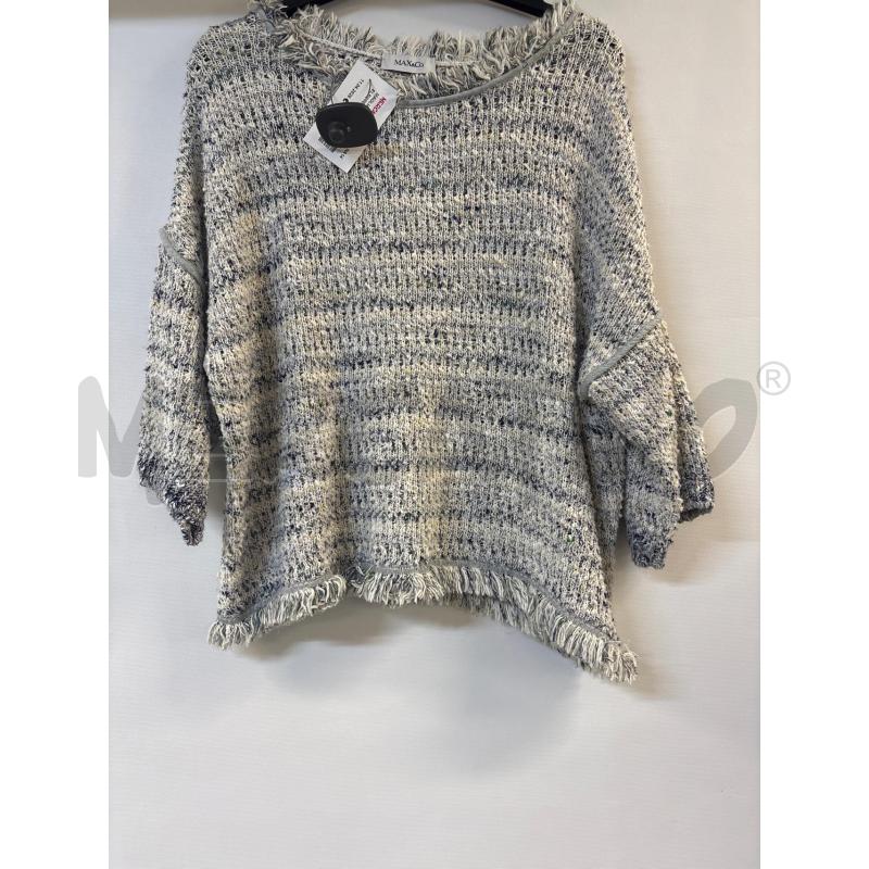 MAGLIA DONNA MAX&CO CELESTE GRIGIO  | Mercatino dell'Usato Acerra 1