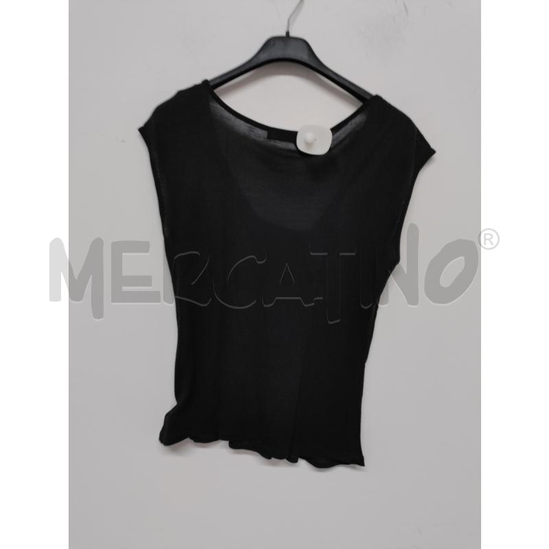 MAGLIA DONNA MORGAN NERO PAIETTE GIALLO VIOLA | Mercatino dell'Usato Acerra 2