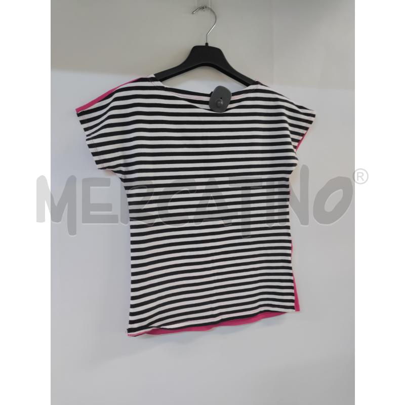 MAGLIA DONNA MOSCHINO FUXIA CUORE BIANCO | Mercatino dell'Usato Acerra 2