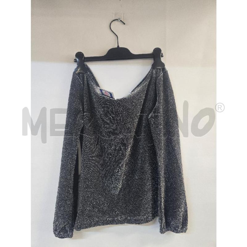 MAGLIA DONNA MOSCHINO GRIGIO BRILLANTINATA | Mercatino dell'Usato Acerra 1