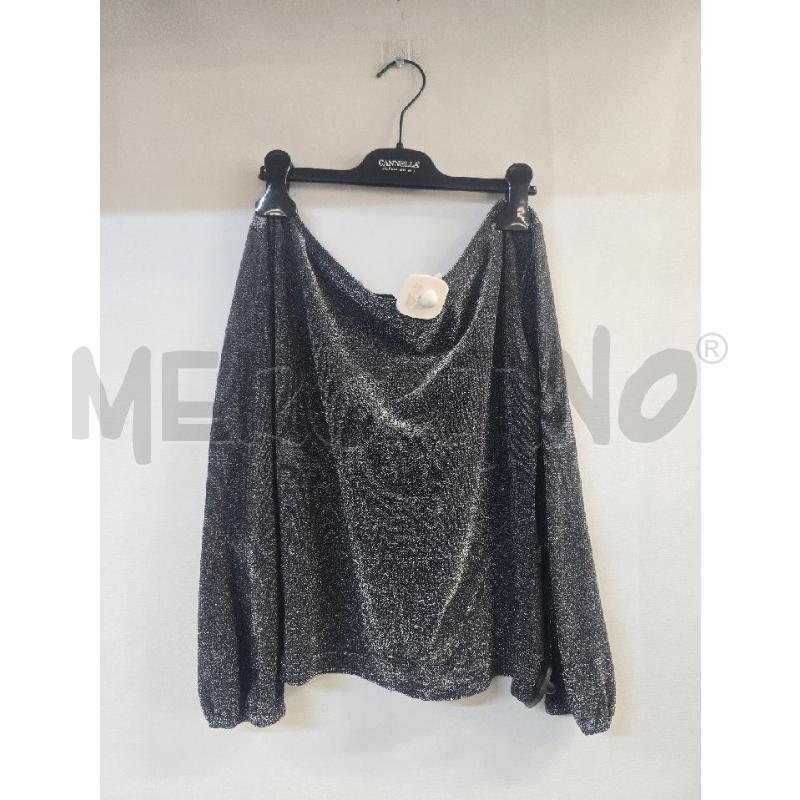 MAGLIA DONNA MOSCHINO GRIGIO BRILLANTINATA | Mercatino dell'Usato Acerra 2