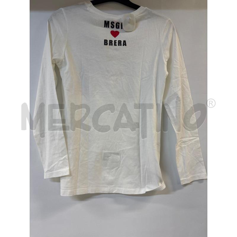 MAGLIA DONNA MSGM BIANCA LETTERA M | Mercatino dell'Usato Acerra 2