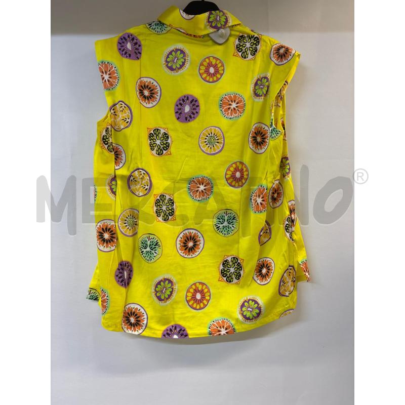 MAGLIA DONNA NARA CAMICIE GIALLO SMANICATA | Mercatino dell'Usato Acerra 2