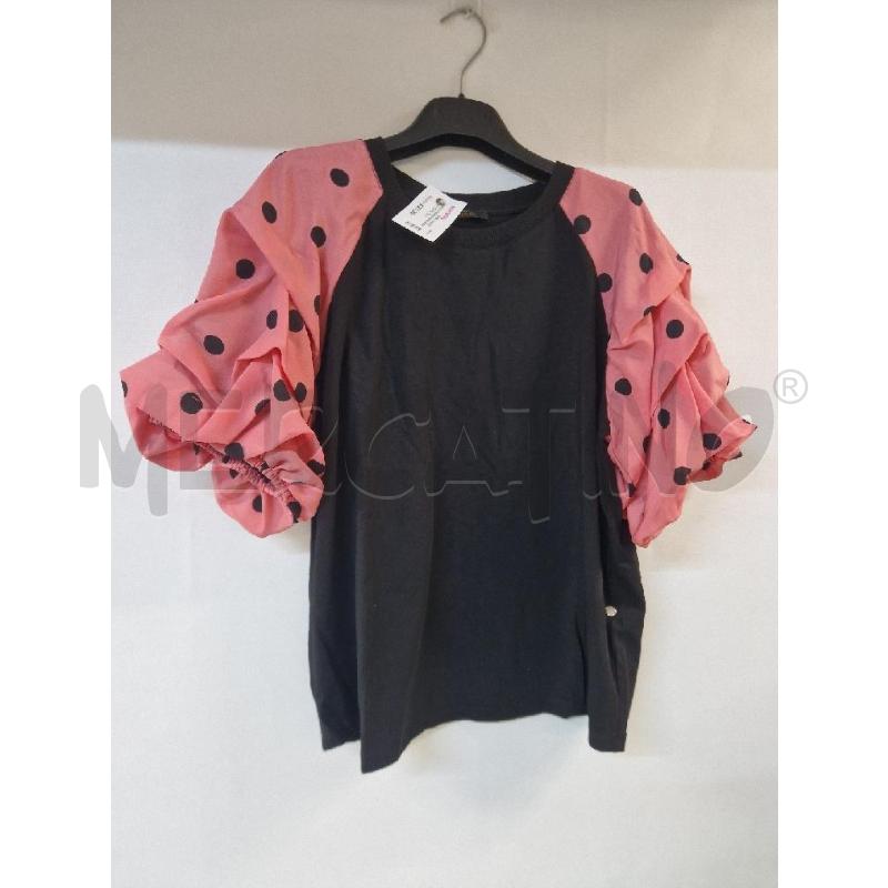 MAGLIA DONNA NERO ROSA ACTITUDE | Mercatino dell'Usato Acerra 1