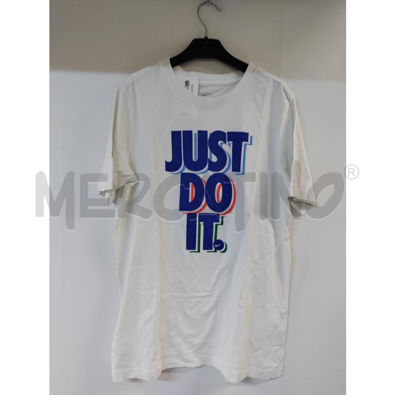 MAGLIA DONNA NIKE BIANCO JUST DO IT BLU | Mercatino dell'Usato Acerra 1