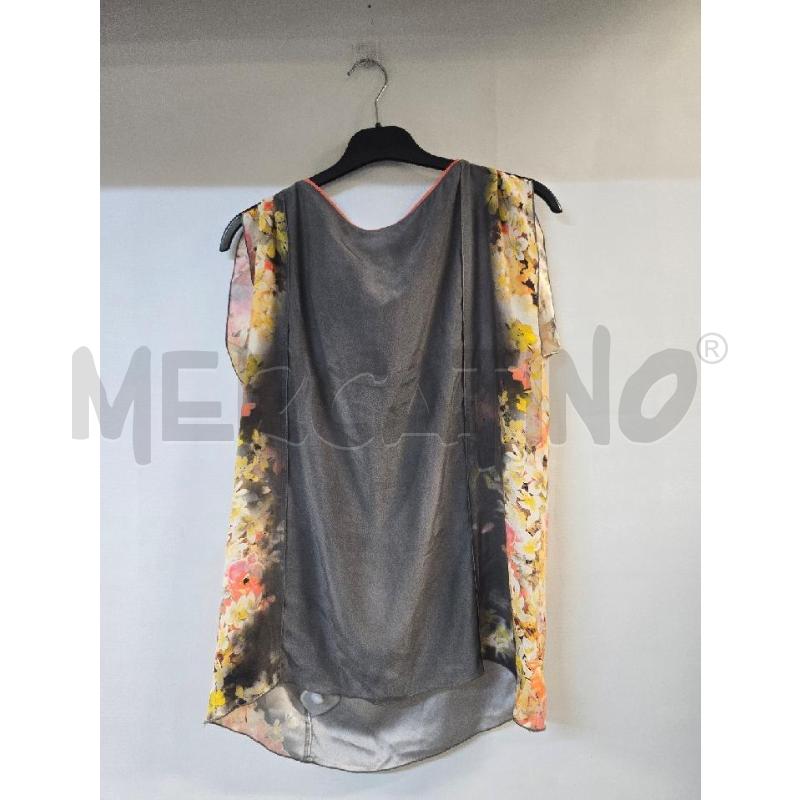 MAGLIA DONNA PENNYBLACK GRIGIO FIORI GIALLI | Mercatino dell'Usato Acerra 1