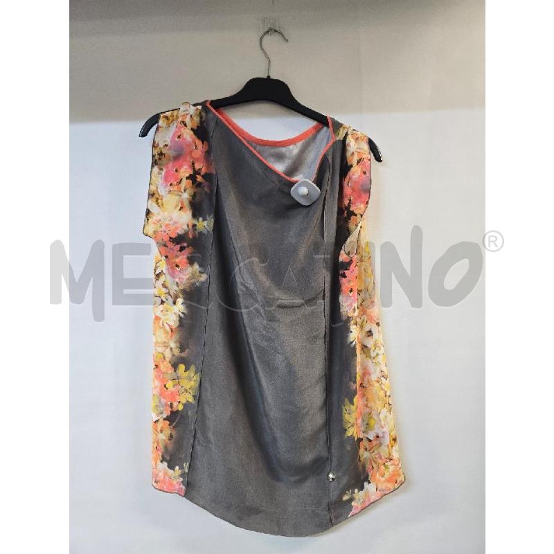 MAGLIA DONNA PENNYBLACK GRIGIO FIORI GIALLI | Mercatino dell'Usato Acerra 2