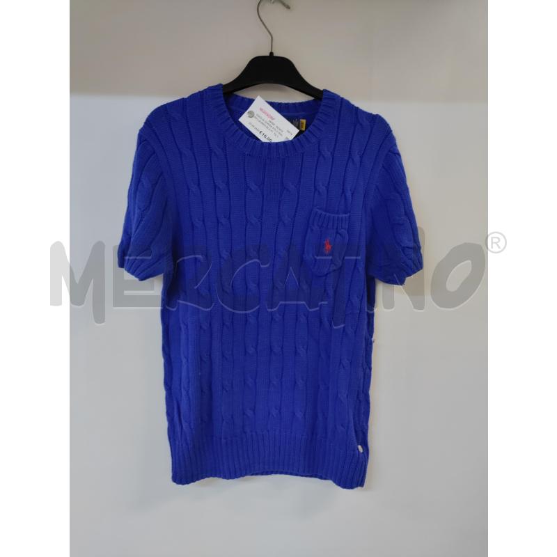 MAGLIA DONNA POLO RALPH LAUREN BLU FILO MEZZA MANICA | Mercatino dell'Usato Acerra 1