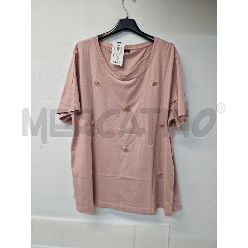 MAGLIA DONNA ROSA STRASS FIORI FIORELLA RUBINO | Mercatino dell'Usato Acerra 1