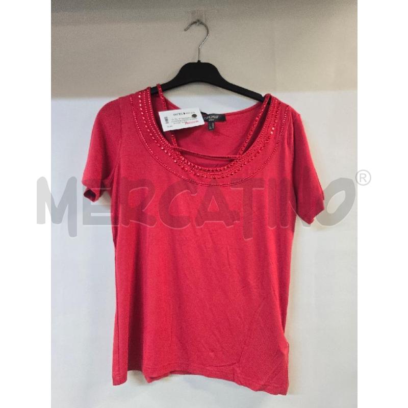 MAGLIA DONNA ROSSO STRASS CAMOMILLA | Mercatino dell'Usato Acerra 1