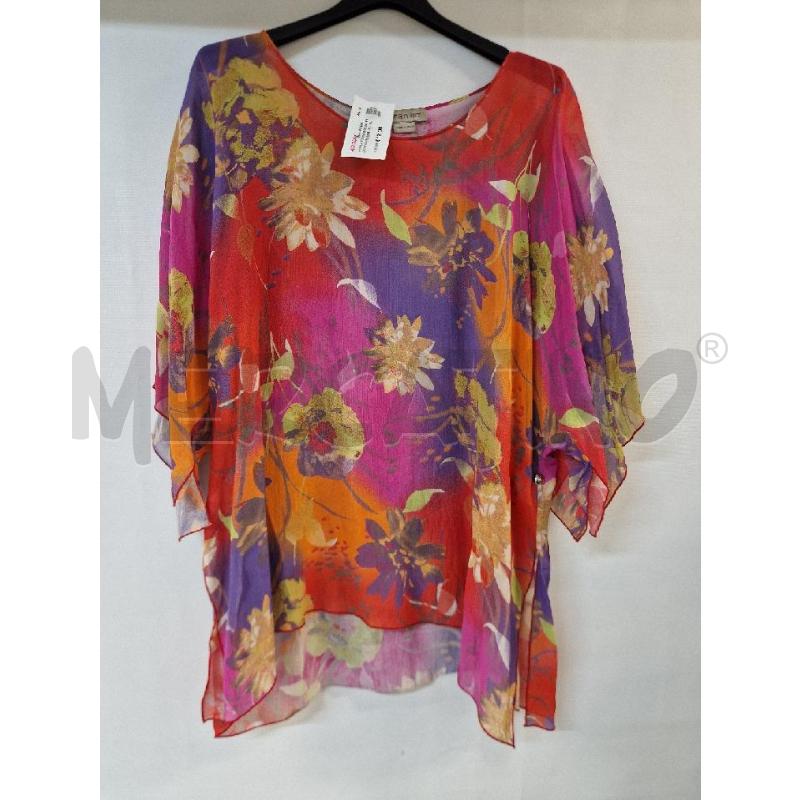 MAGLIA DONNA ROSSO VIOLA FIORI ELENA MIRO' | Mercatino dell'Usato Acerra 1