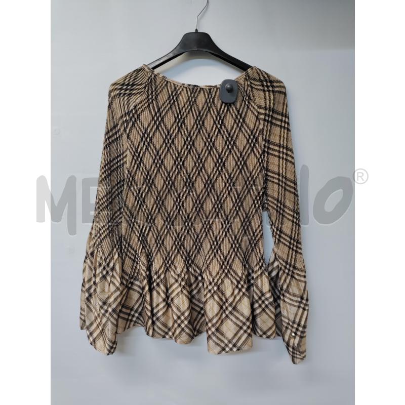 MAGLIA DONNA SANDRO FERRONE PLISSETTATO BEIGE | Mercatino dell'Usato Acerra 2