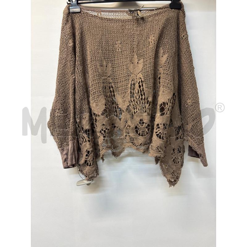 MAGLIA DONNA SILVIAN HEACH MARRONE TRAFORATA | Mercatino dell'Usato Acerra 2