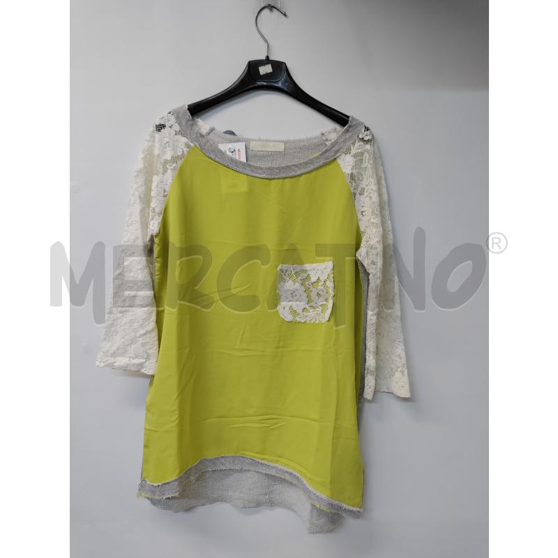 MAGLIA DONNA VICOLO VERDE MANICHE TRAFORATE | Mercatino dell'Usato Acerra 1