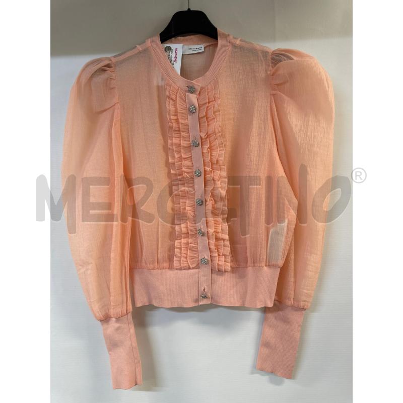 MAGLIA DONNA ZARA ARANCIONE BOTTONI STRASS | Mercatino dell'Usato Acerra 1