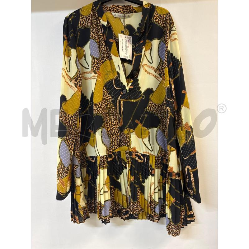 MAGLIA DONNA ZARA BASIC NERO FANTASIA LEOPARDATO CATENE | Mercatino dell'Usato Acerra 1