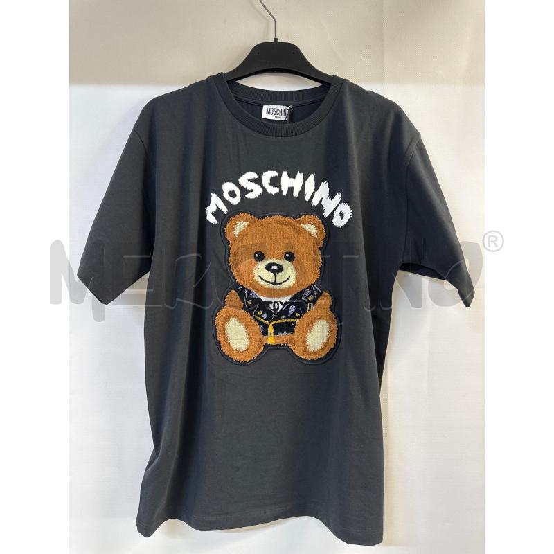 MAGLIA MOSCHINO NERO CON ORSETTO MARRONE | Mercatino dell'Usato Acerra 1