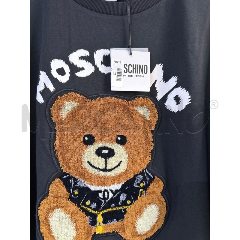 MAGLIA MOSCHINO NERO CON ORSETTO MARRONE | Mercatino dell'Usato Acerra 3