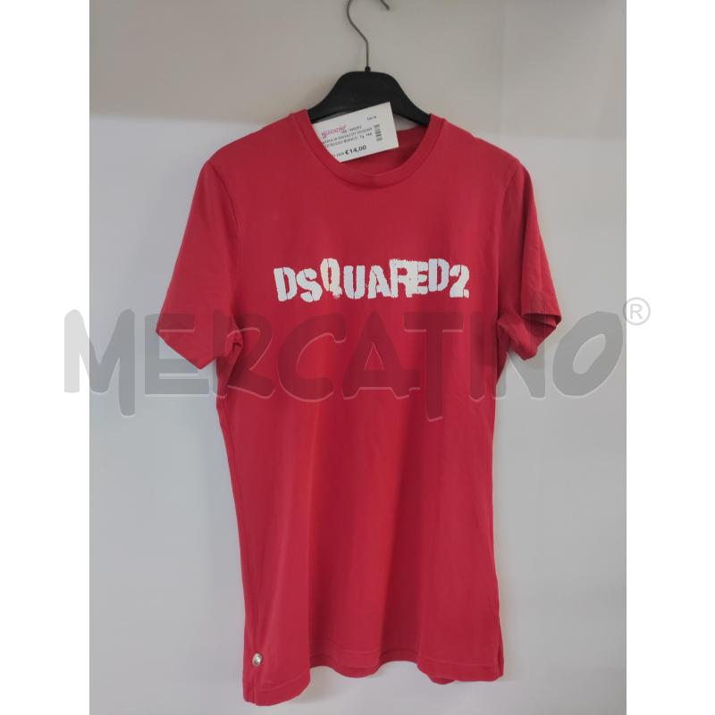 MAGLIA RAGAZZO DSQUARED ROSSO BIANCO | Mercatino dell'Usato Acerra 1