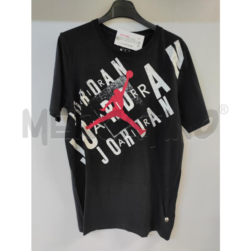 MAGLIA RAGAZZO JORDAN NERO LOGO ROSSO BIANCO | Mercatino dell'Usato Acerra 1