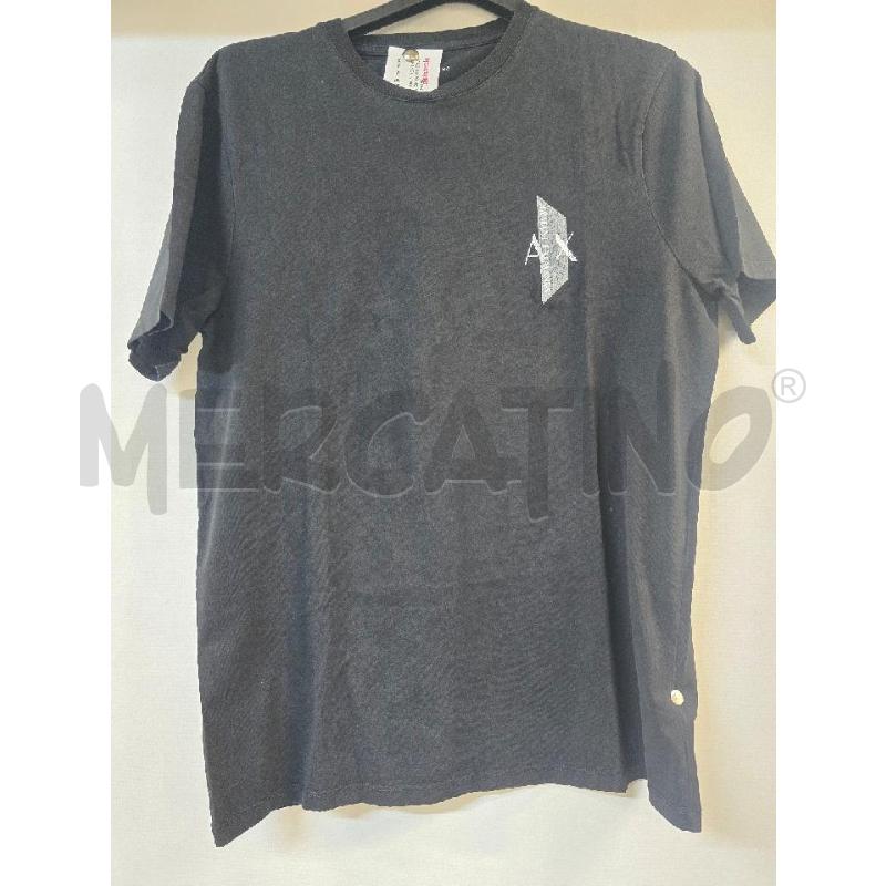 MAGLIA UOMO ARMANI EXCHANGE NERA LOGO BIANCO | Mercatino dell'Usato Acerra 1